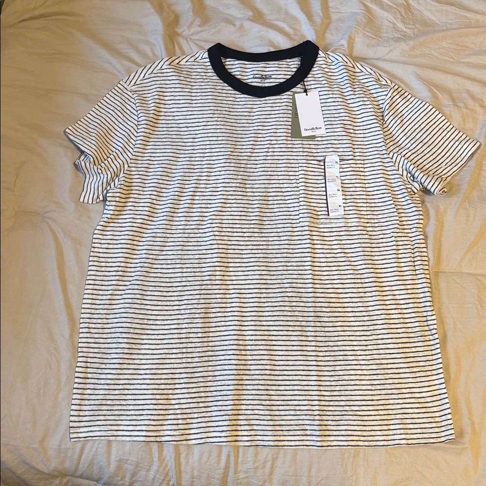 Goodfellow & Co Black and White Striped Tee